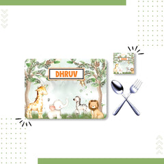 Silicon Table mat, coaster, spoon & fork