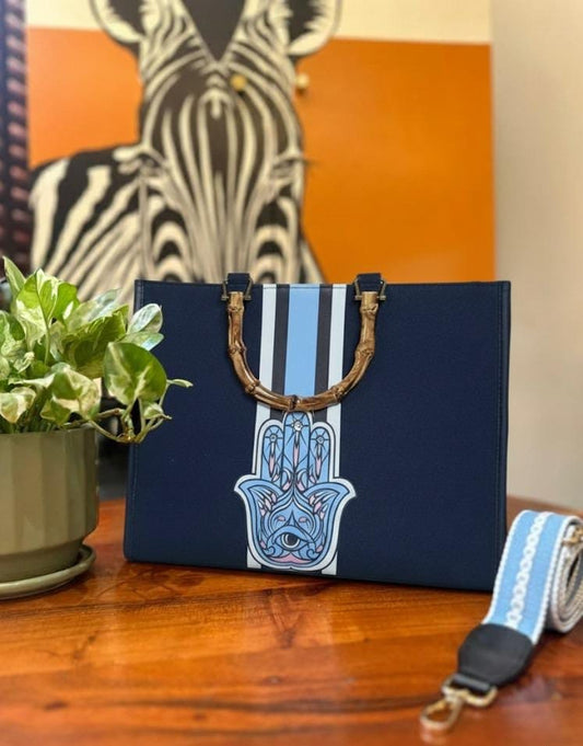 Navy Blue Sunshine Tote bag