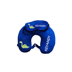 Printed Neck Pillow & Eye Mask Set