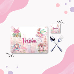 Silicon Table mat, coaster, spoon & fork