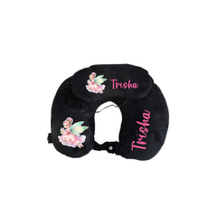 Printed Neck Pillow & Eye Mask Set