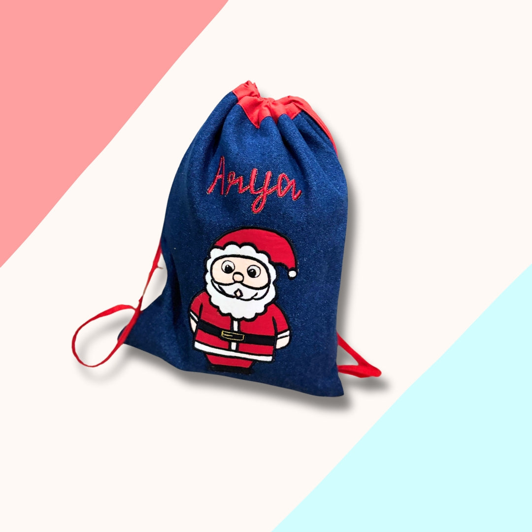 Denim Drawstring Bags - The Little Gift Co