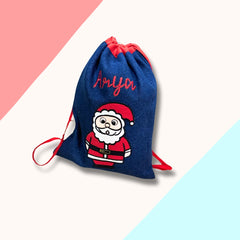 Denim Drawstring Bags - The Little Gift Co