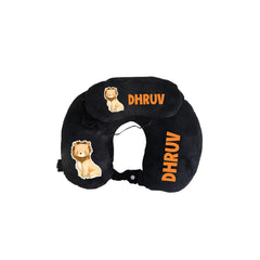 Printed Neck Pillow & Eye Mask Set