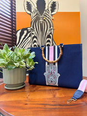 Navy Blue Sunshine Tote bag