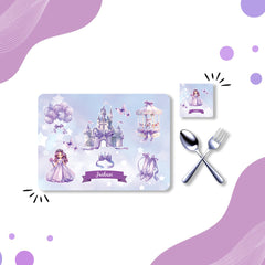 Silicon Table mat, coaster, spoon & fork