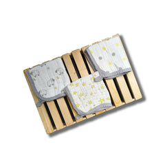 Sheep, Polka Dots, Stars: Grey - The Little Gift Co