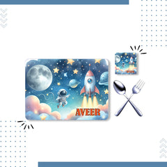 Silicon Table mat, coaster, spoon & fork