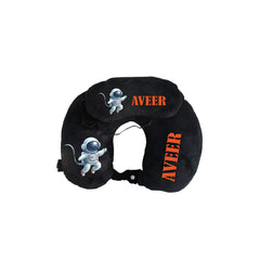 Printed Neck Pillow & Eye Mask Set