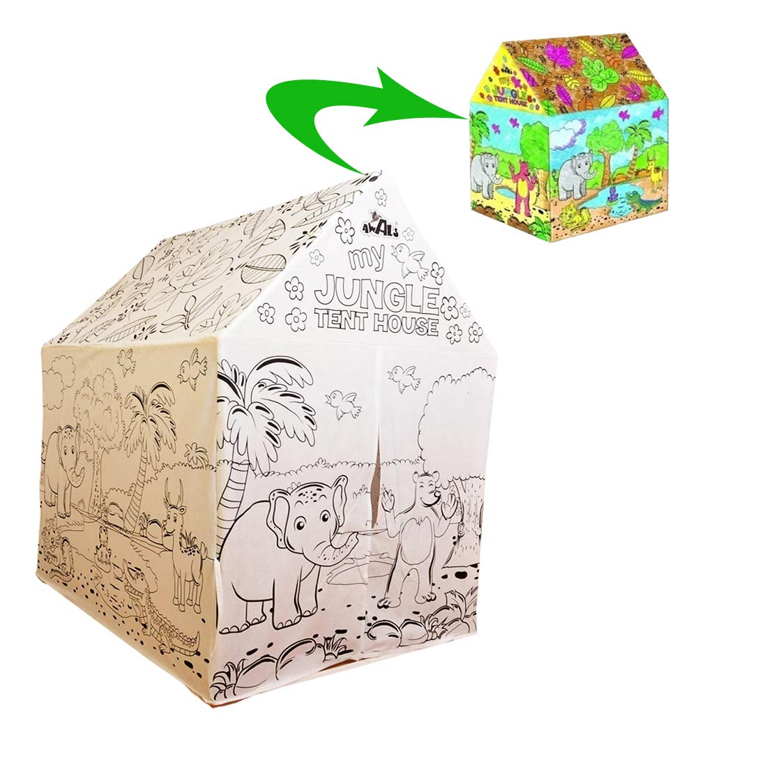 DIY Jungle Tent - The Little Gift Co