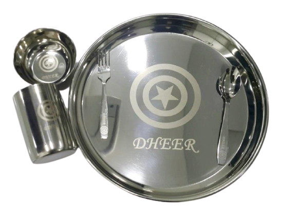 Stainless Steel Plate Sets - The Little Gift Co