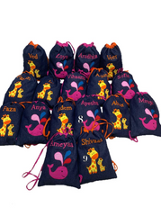 Denim Drawstring Bags - The Little Gift Co