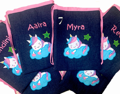 Denim Drawstring Bags - The Little Gift Co