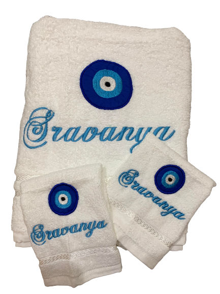 Evil Eye Bath Linen Set - The Little Gift Co