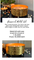 Hammered Metal Urli