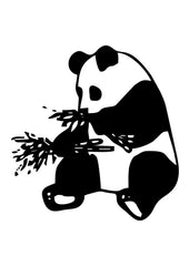 Panda With Bamboo