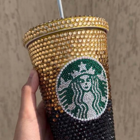 Two Gold Ombre Starbucks