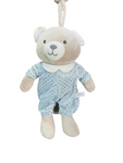 Blue Teddy Musical Toy Polka Dot