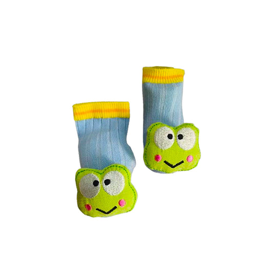 Blue with Green Frog