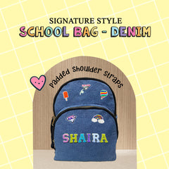 Denim Backpack for School – Stylish & Durable