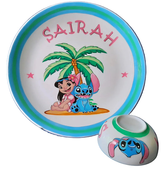 Lilo & Stitch Snack Set : Hand Painted