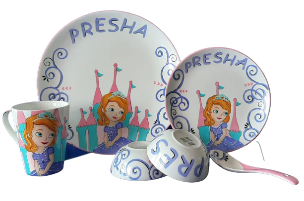 Sophia Princess Crockery Set