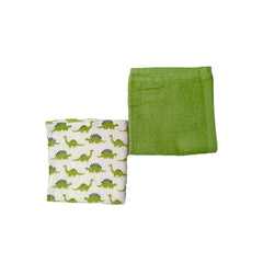 White dino & Dark green