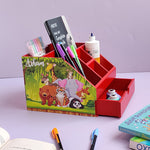 Stationery stand with drawer