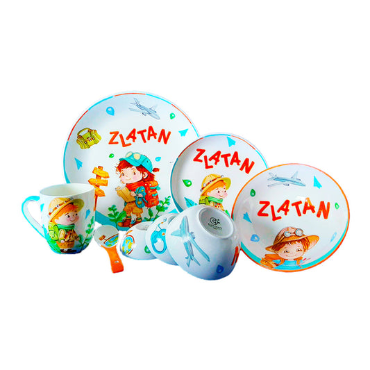 Explorer Snack Set : Hand Painted