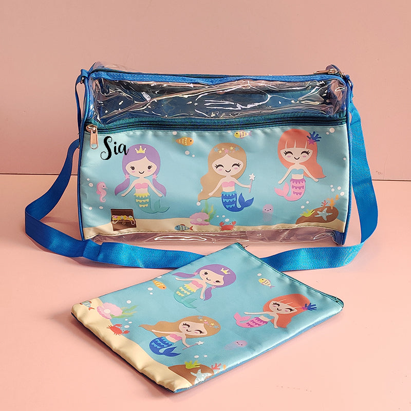 Swim bag with wet pouch