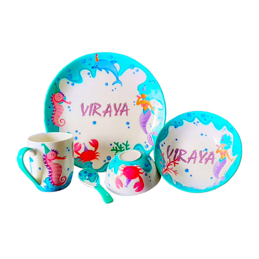 Under the sea Snack Set : Hand Painted