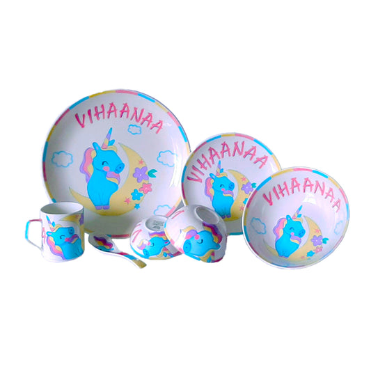Unicorn Moon Snack Set : Hand Painted