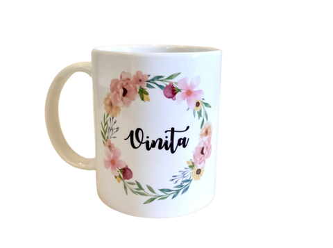 Flowers Mug - Personalised