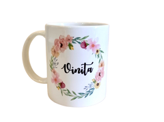 Flowers Mug - Personalised