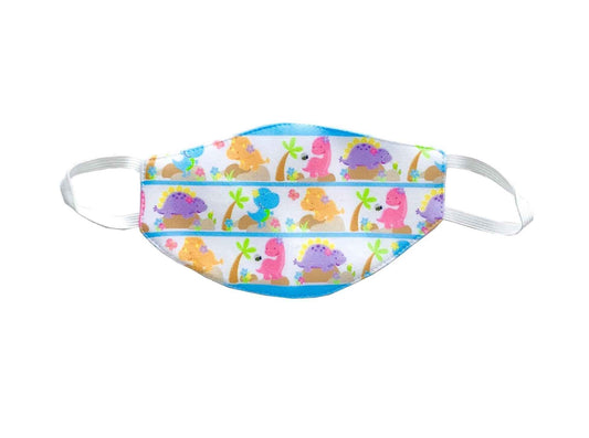Big Dinos Face Mask - Blue - The Little Gift Co