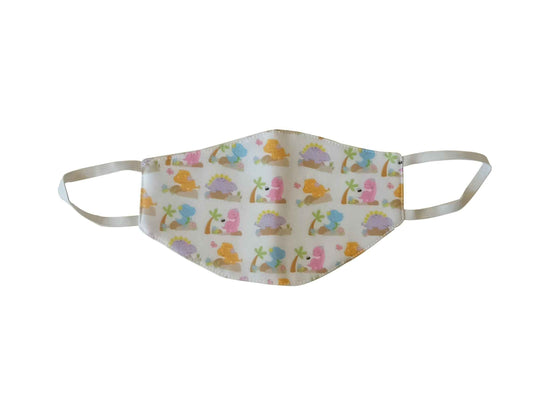 Little Dinos Face Mask for Kids - Cute Dino Design, Comfortable and Fun - The Little Gift Co