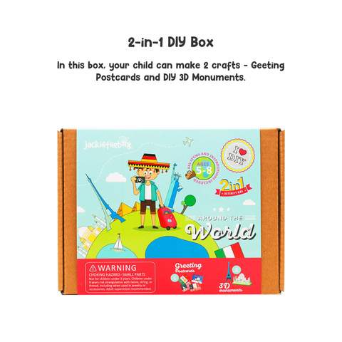 Around the World 2-in-1 DIY Craft Box - The Little Gift Co