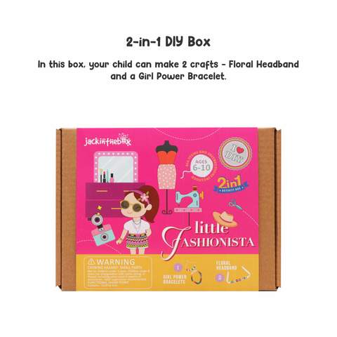 Little Fashionista 2-in-1 DIY Craft Box - The Little Gift Co