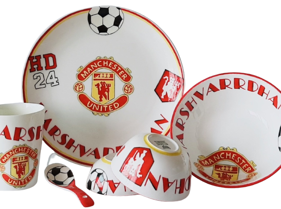 Man U theme Crockery Set