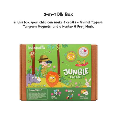 Jungle Safari 3-in-1 DIY Craft Box