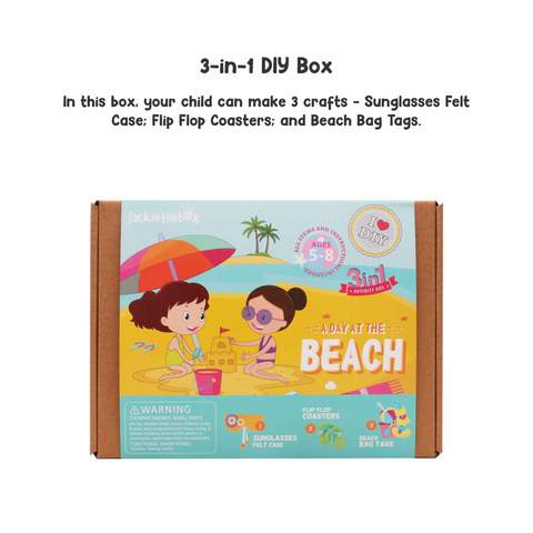 A Day at the Beach 3-in-1 DIY Craft Box - The Little Gift Co
