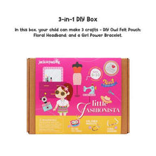 Load image into Gallery viewer, Little Fashionista 3-in-1 DIY Craft Box