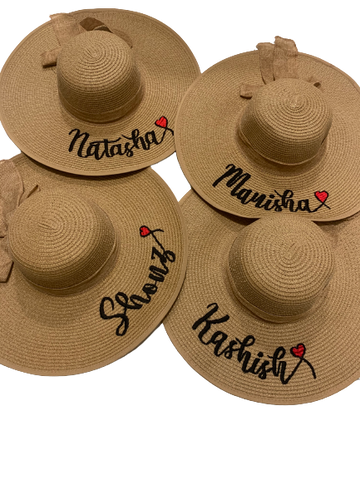 Oversized Hat Customised- Natural