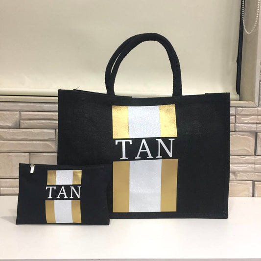 Black - Gold stripes - The Little Gift Co