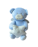 Stuffed Toy Rattle- Blue Teddy