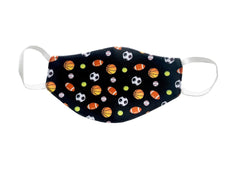 Lets Play Ball Face Mask - Black