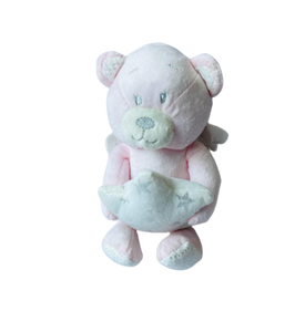 Stuffed Toy Rattle- Pink Teddy