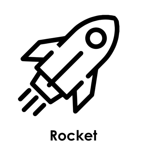 Holographic T-Shirt- Rocket