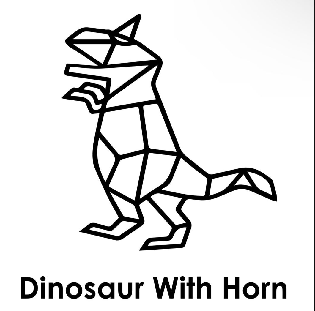 Holographic T-Shirt- Dinosaur with horn