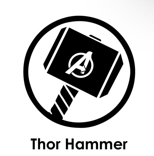 Holographic T-Shirt- Thor Hammer